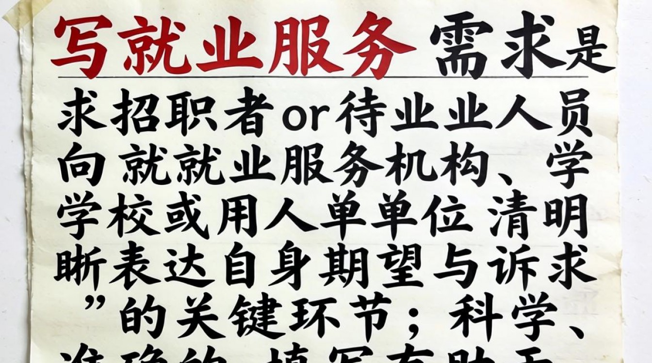 就业服务需求怎么填?就业服务需求填写指南及注意事项-图3 就业服务需求怎么填?就业服务需求填写指南及注意事项-图3