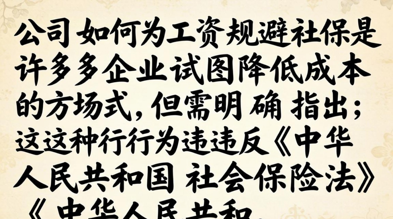 公司发工资如何规避社保?合法避税与社保合规边界在哪?-图2 公司发工资如何规避社保?合法避税与社保合规边界在哪?-图2