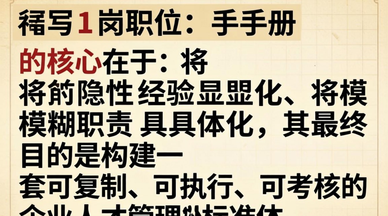 如何编写岗位手册？岗位手册编写步骤详解-图1