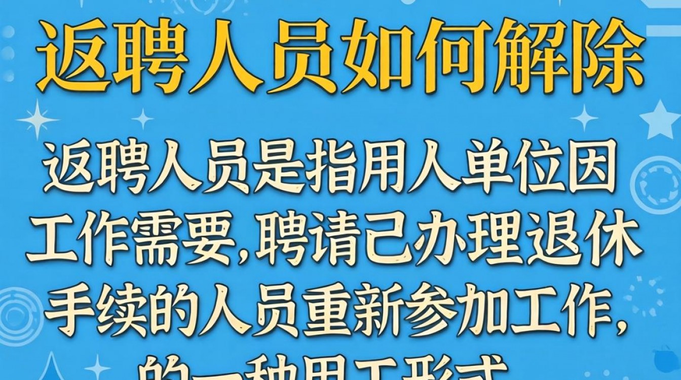 返聘人员解除合同,需满足哪些法定条件?-图1 返聘人员解除合同,需满足哪些法定条件?-图1