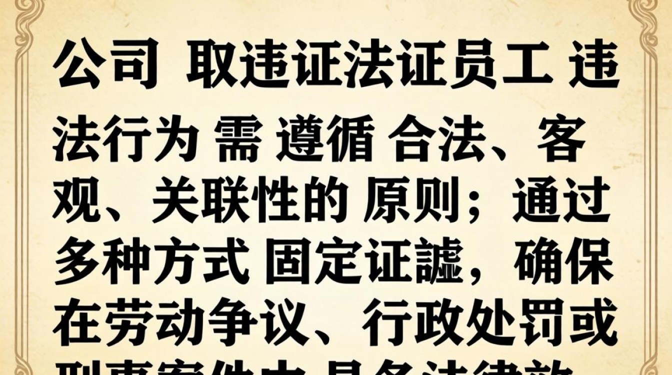 公司如何合法有效取证员工违法行为?-图1 公司如何合法有效取证员工违法行为?-图1
