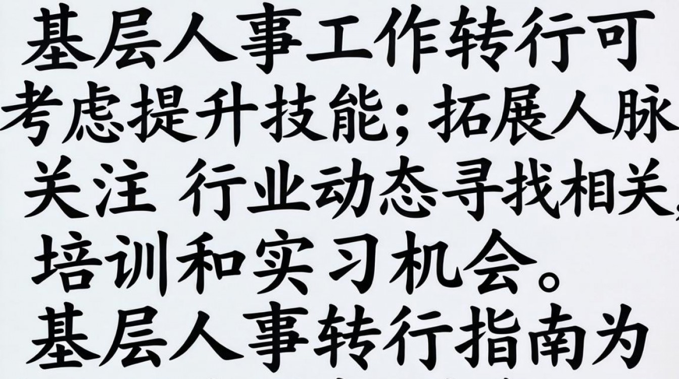 基层人事工作转行,该如何规划与实施?-图1 基层人事工作转行,该如何规划与实施?-图1