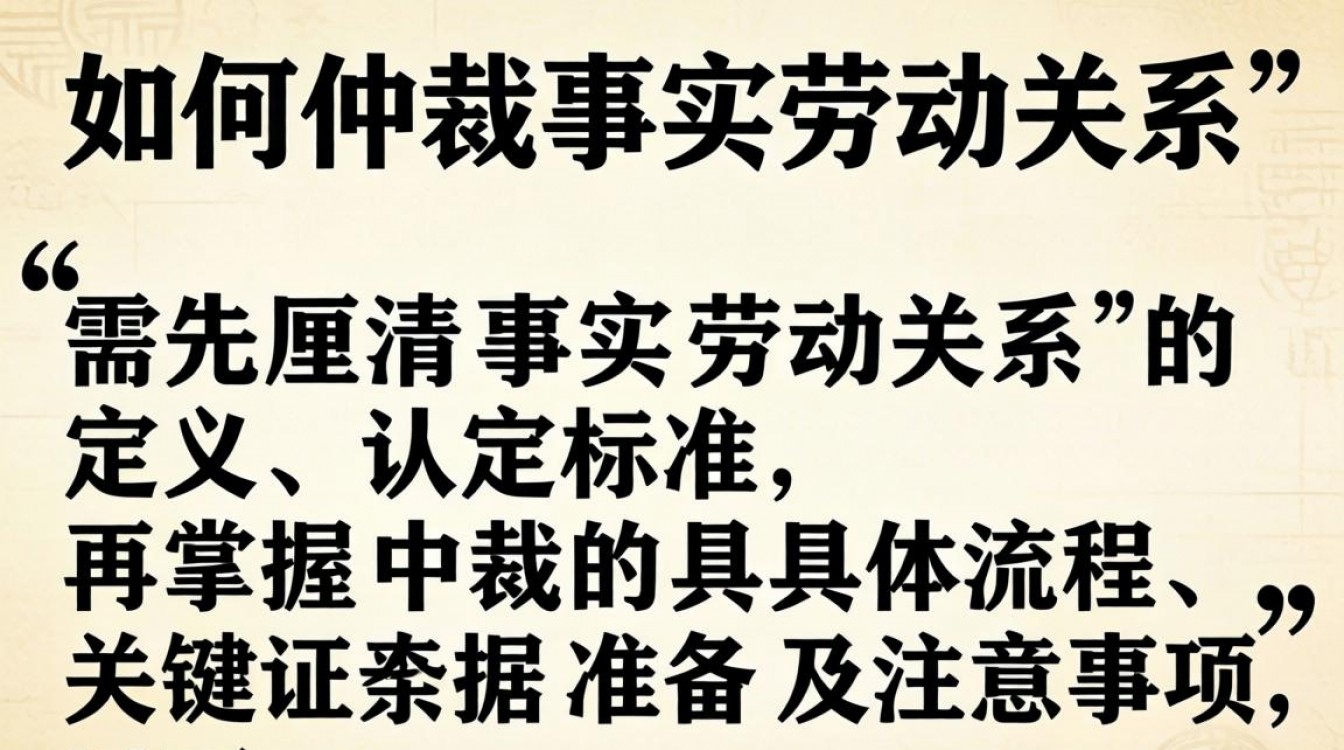 如何确认事实劳动关系?仲裁流程和证据要求是什么?-图1 如何确认事实劳动关系?仲裁流程和证据要求是什么?-图1