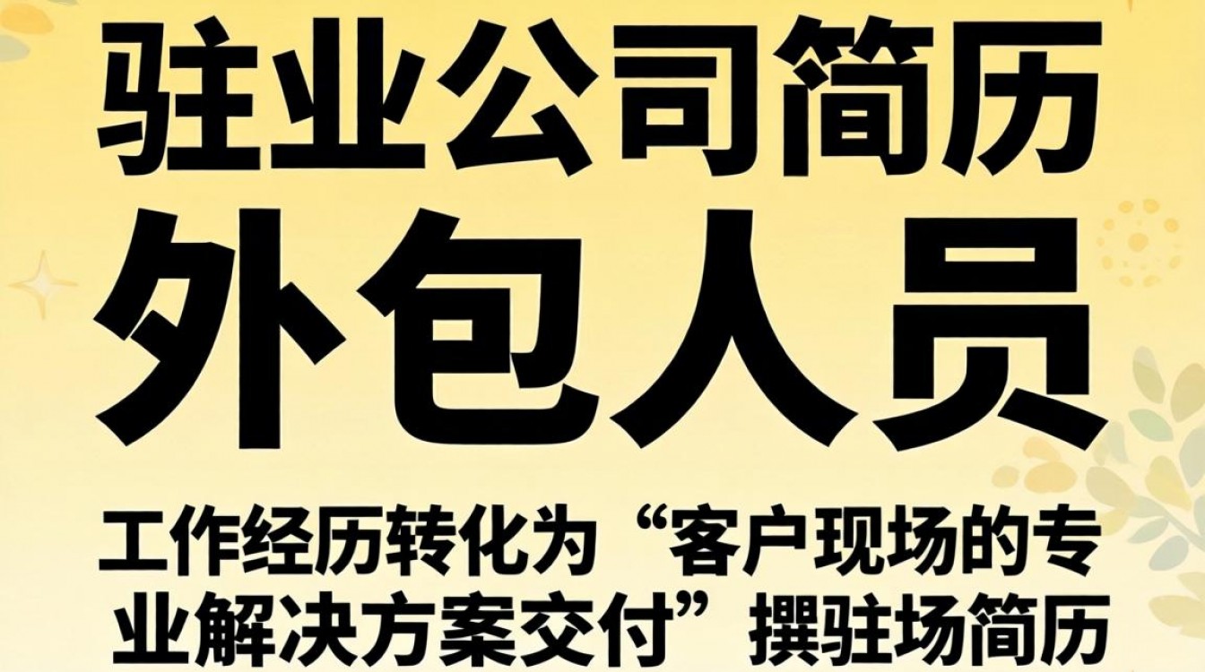 驻场公司怎么写简历?驻场简历制作技巧有哪些-图3 驻场公司怎么写简历?驻场简历制作技巧有哪些-图3