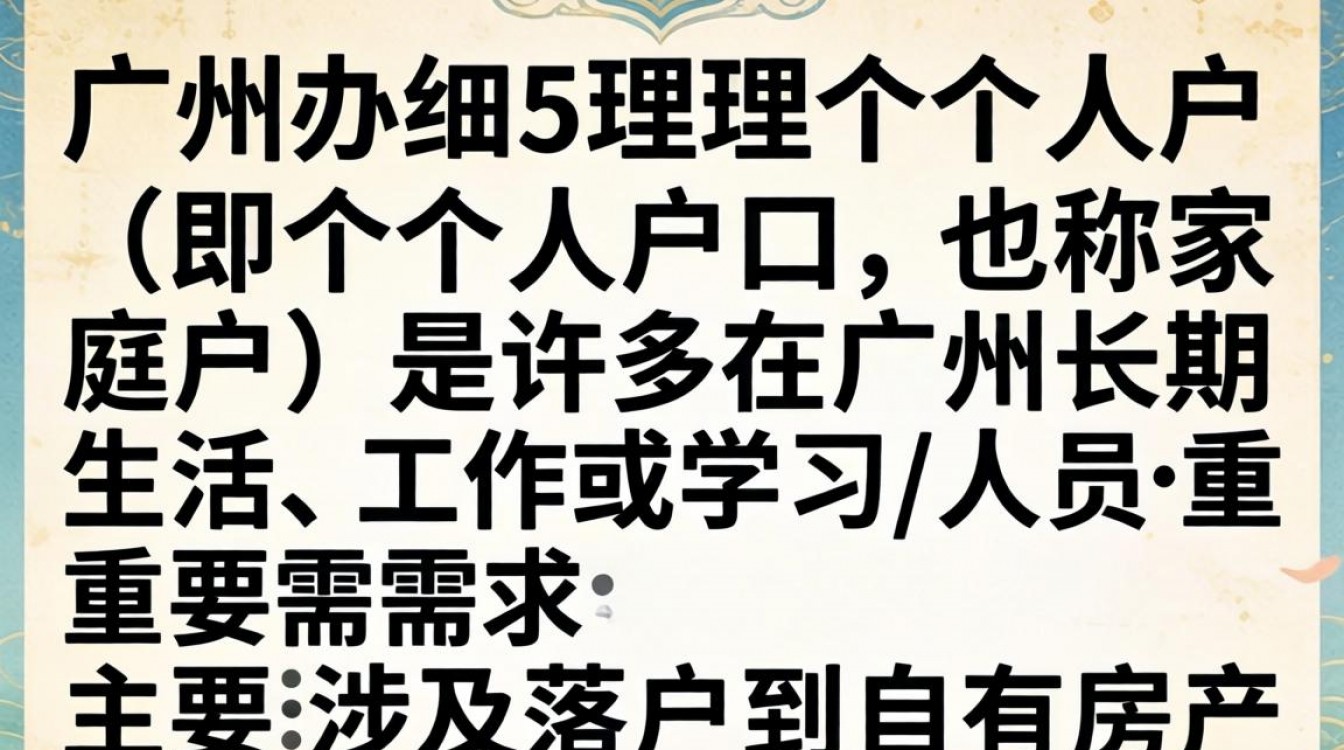 广州个人户办理流程材料全攻略,2024最新步骤详解-图1 广州个人户办理流程材料全攻略,2024最新步骤详解-图1