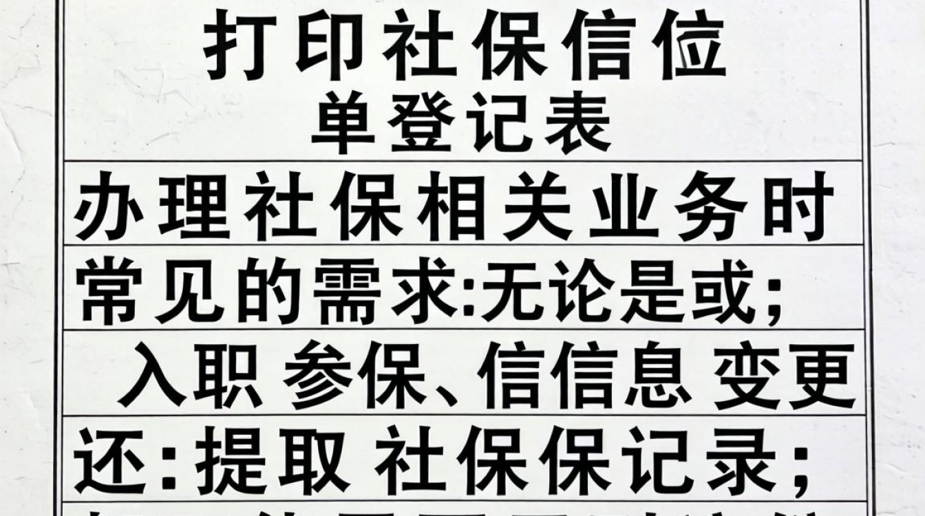 打印社保信息登记表在哪里操作?详细步骤是什么?-图3 打印社保信息登记表在哪里操作?详细步骤是什么?-图3