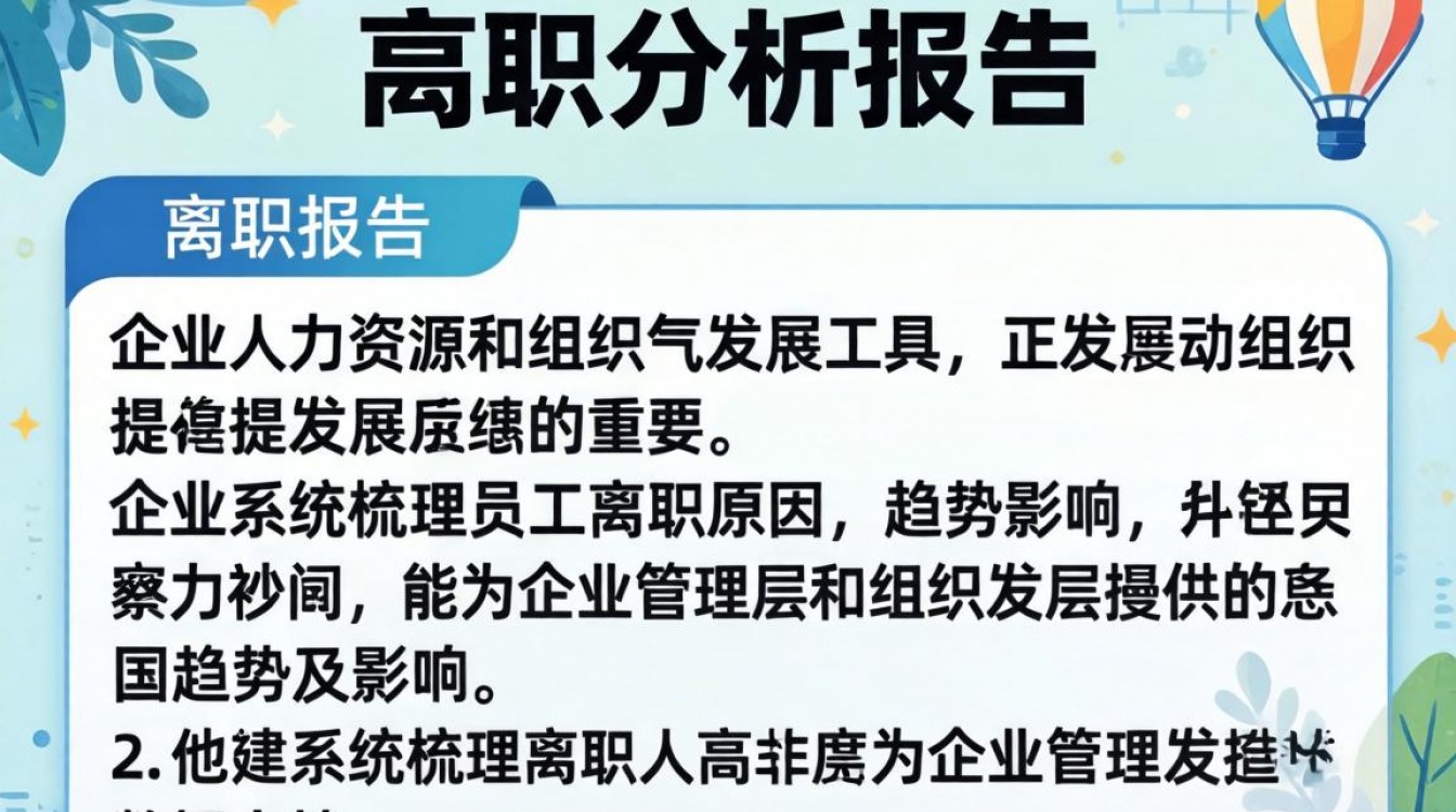 离职分析报告该怎么写才有效?关键步骤和模板有哪些?-图2 离职分析报告该怎么写才有效?关键步骤和模板有哪些?-图2