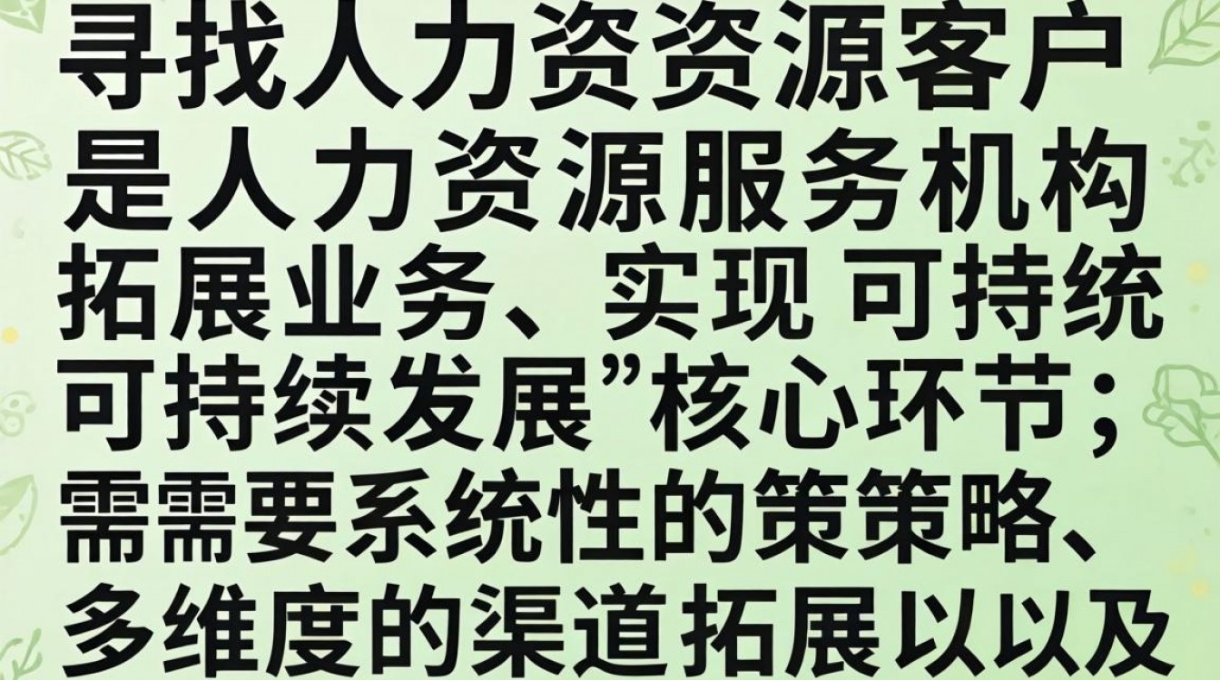 如何高效寻找人力资源客户?这5个方法能帮你快速获客吗?-图1 如何高效寻找人力资源客户?这5个方法能帮你快速获客吗?-图1