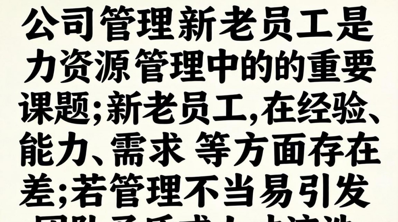 新老员工管理冲突,企业如何平衡差异与融合?-图1 新老员工管理冲突,企业如何平衡差异与融合?-图1