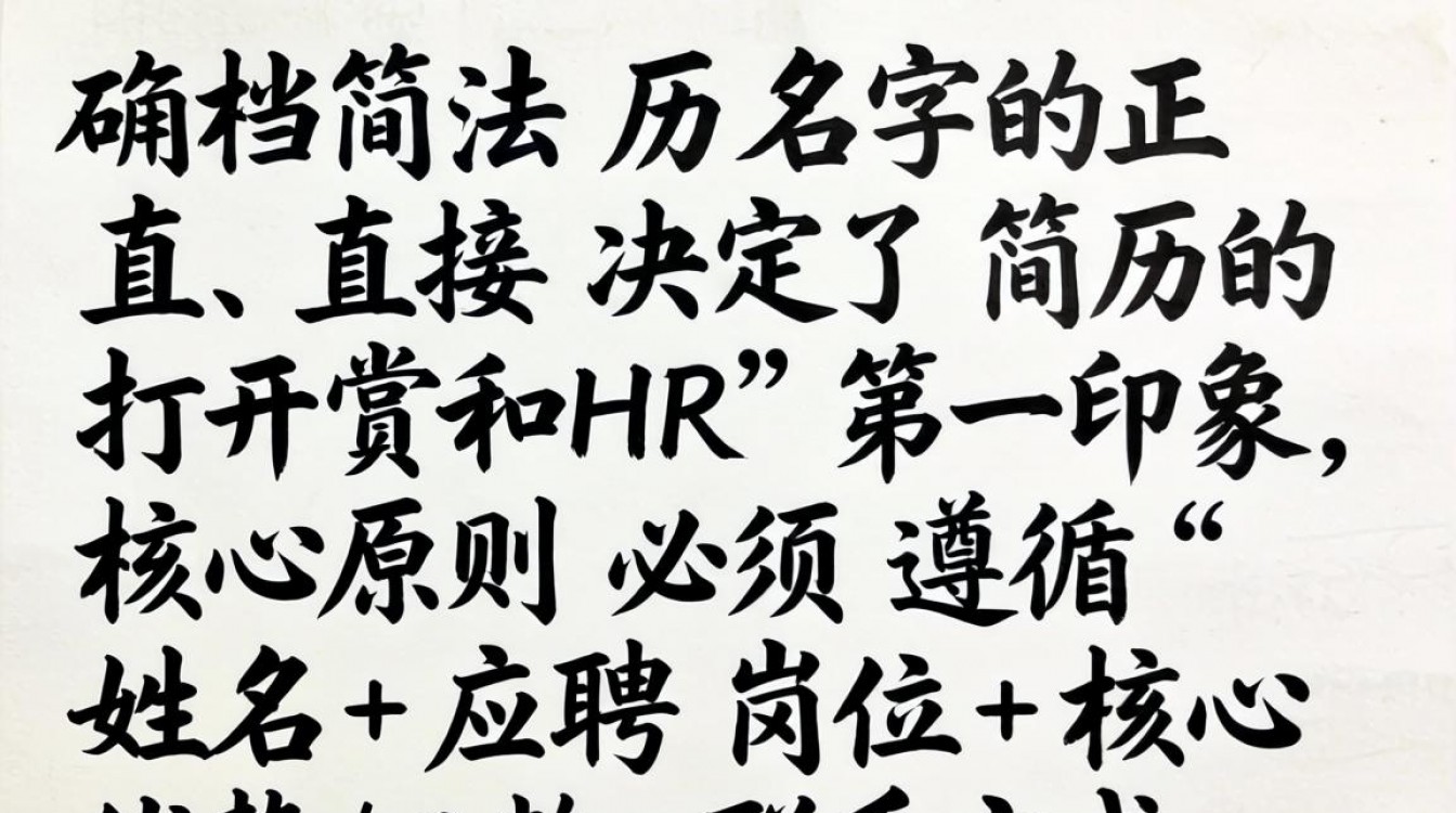 文档简历名字怎么写?简历文件命名规范与技巧-图1 文档简历名字怎么写?简历文件命名规范与技巧-图1