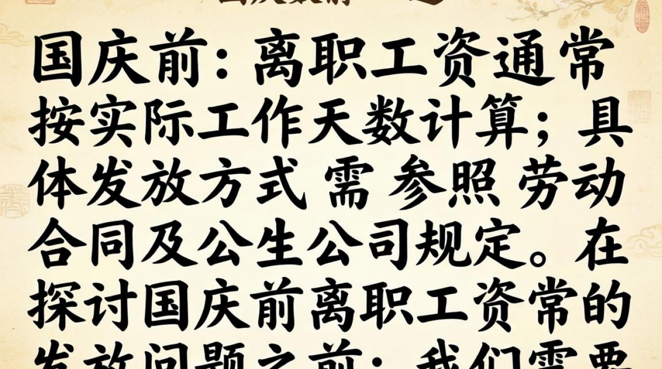 国庆前离职，工资应如何发放？-图2