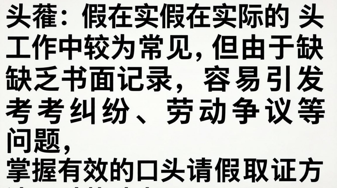 口头请假没证据,怎么证明请假有效?-图2 口头请假没证据,怎么证明请假有效?-图2