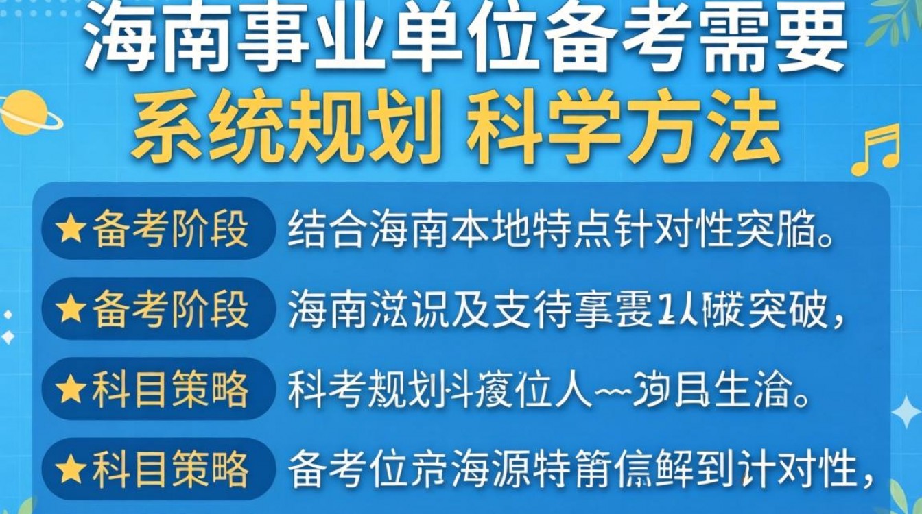 海南事业单位备考如何高效复习?新手小白该从哪开始准备?-图1 海南事业单位备考如何高效复习?新手小白该从哪开始准备?-图1