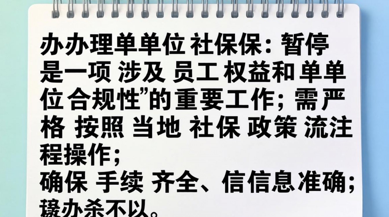 单位社保暂停怎么办理?需要准备哪些材料?-图1 单位社保暂停怎么办理?需要准备哪些材料?-图1