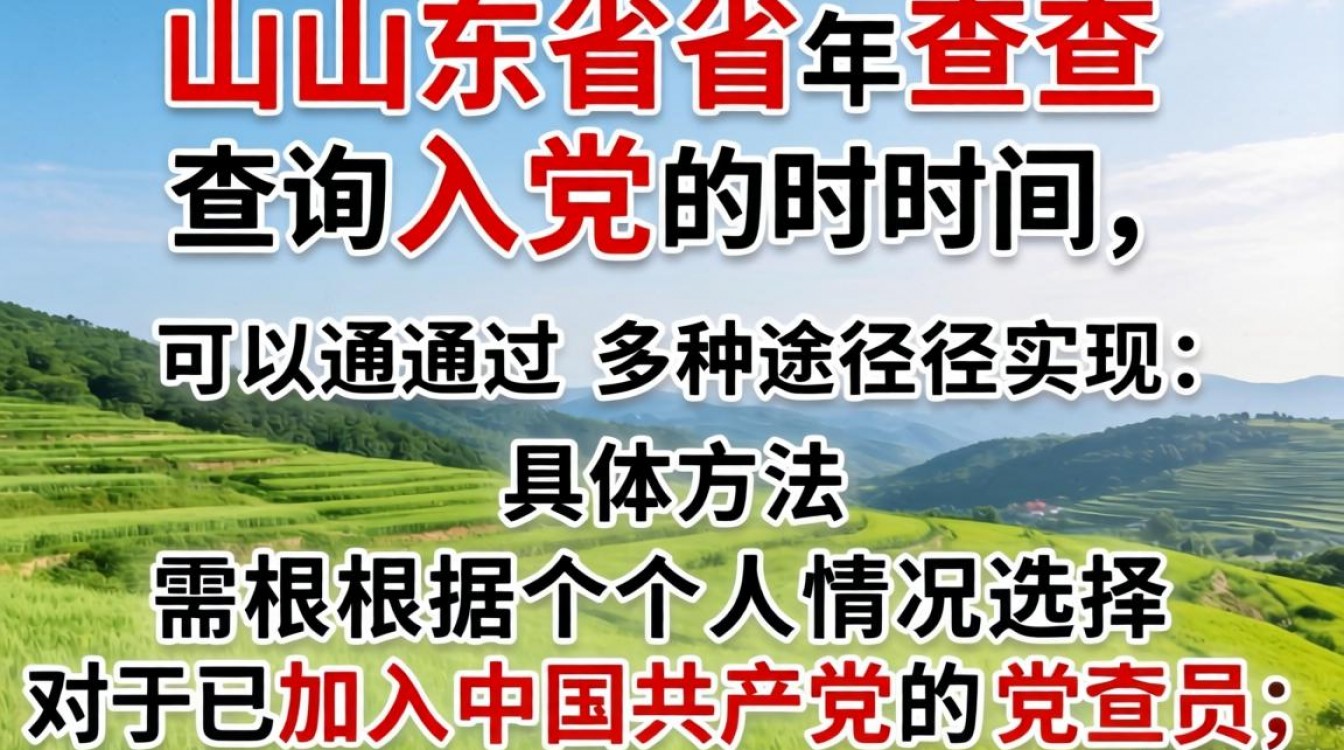 山东如何查询自己的入党时间?官方渠道有哪些?-图2 山东如何查询自己的入党时间?官方渠道有哪些?-图2