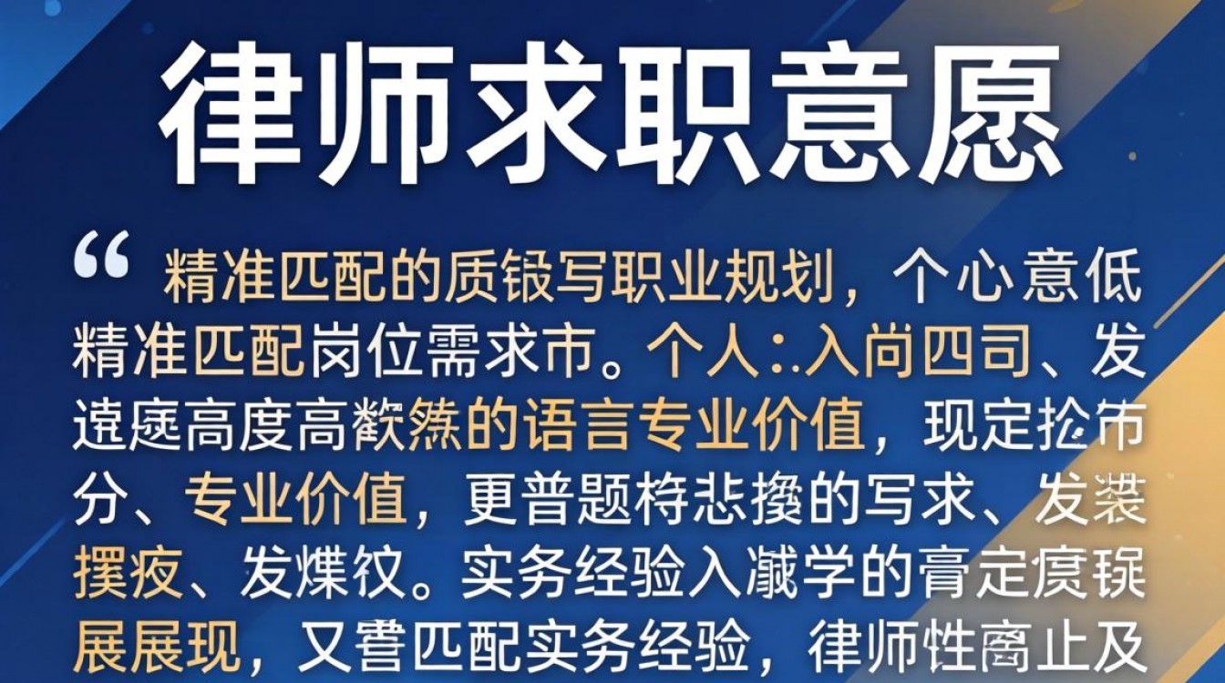 律师求职意愿怎么写?求职意向范文模板-图2 律师求职意愿怎么写?求职意向范文模板-图2
