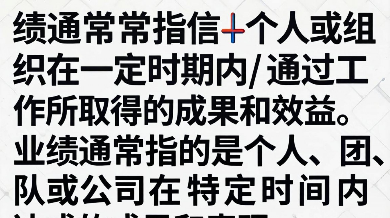 业绩的定义是什么?含义与标准解析-图1 业绩的定义是什么?含义与标准解析-图1