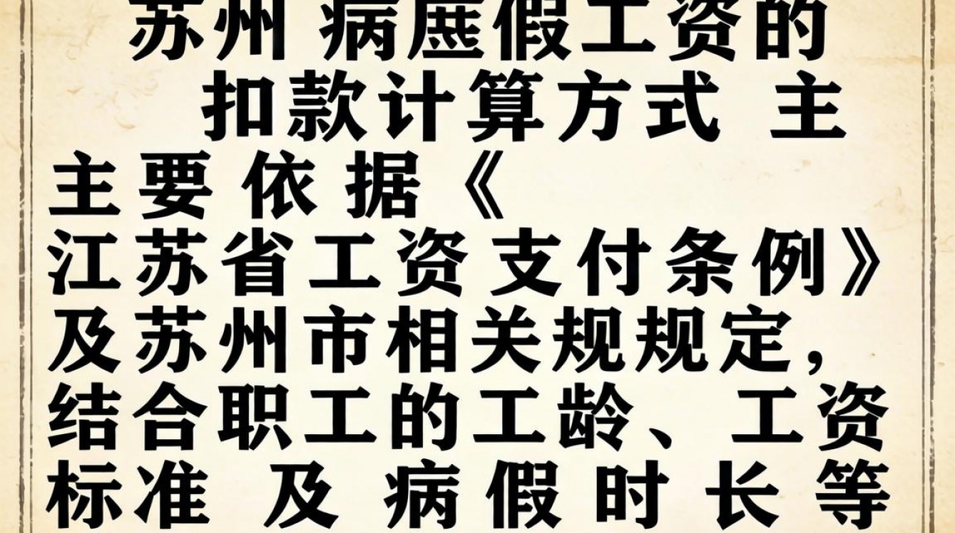 苏州病假工资怎么扣?扣款标准和计算方式是怎样的?-图3 苏州病假工资怎么扣?扣款标准和计算方式是怎样的?-图3