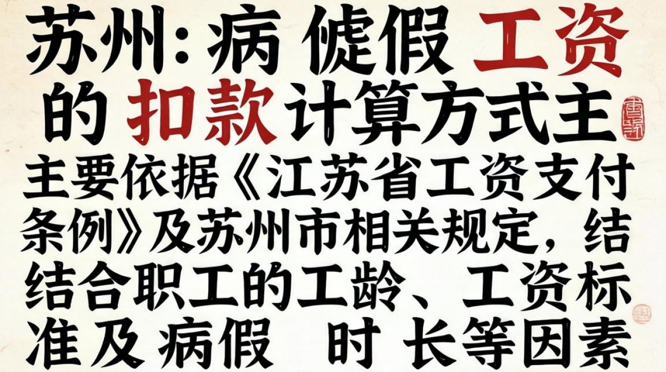 苏州病假工资怎么扣?扣款标准和计算方式是怎样的?-图2 苏州病假工资怎么扣?扣款标准和计算方式是怎样的?-图2