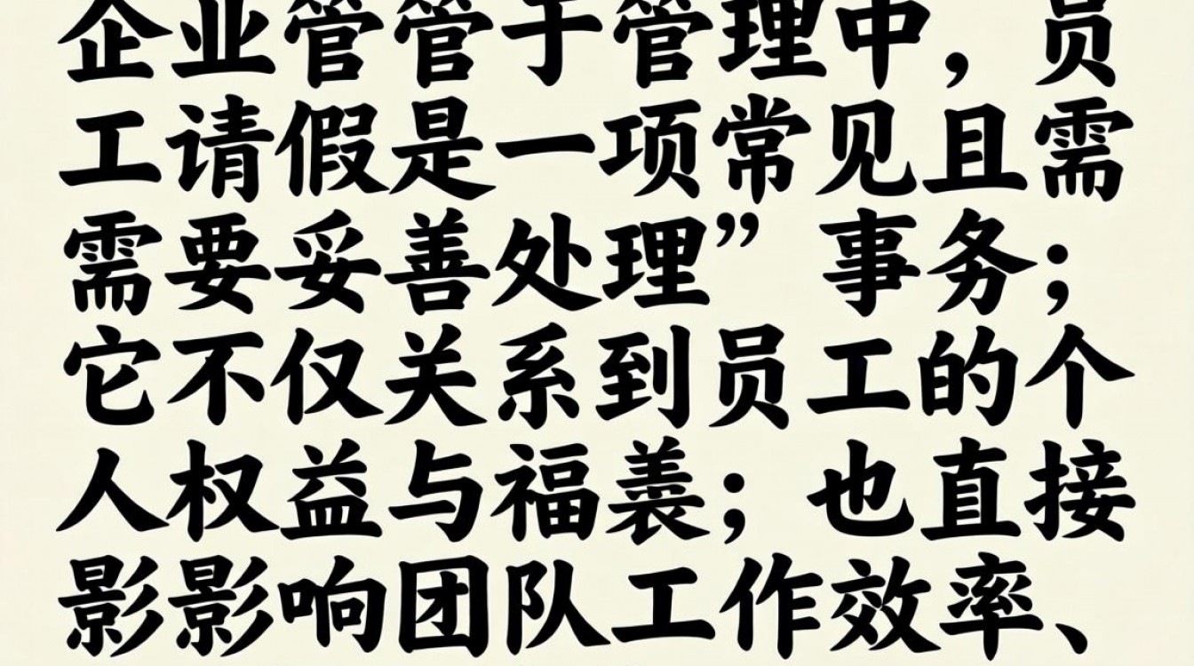 员工请假时,管理者该如何平衡制度与人性关怀?-图2 员工请假时,管理者该如何平衡制度与人性关怀?-图2