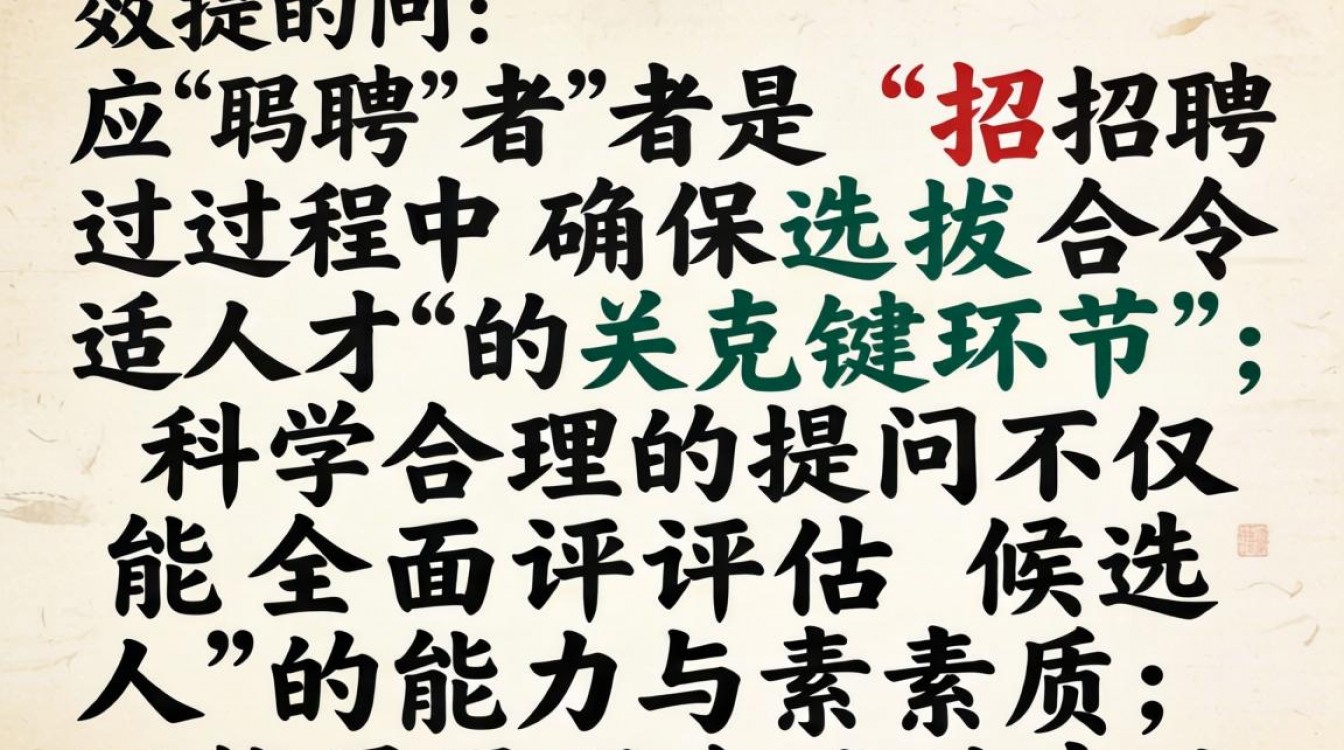如何通过有效提问精准评估应聘者能力?关键方法有哪些?-图1 如何通过有效提问精准评估应聘者能力?关键方法有哪些?-图1