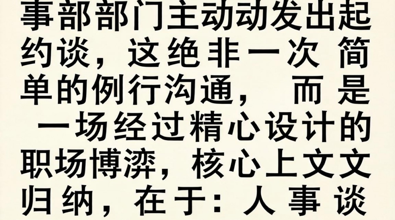 人事和你谈公事-图2