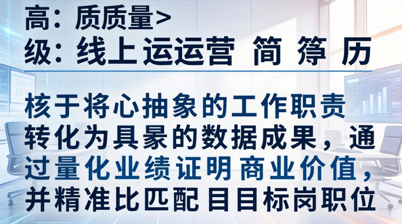 线上运营简历怎么写?零经验如何写出高薪简历-图1 线上运营简历怎么写?零经验如何写出高薪简历-图1