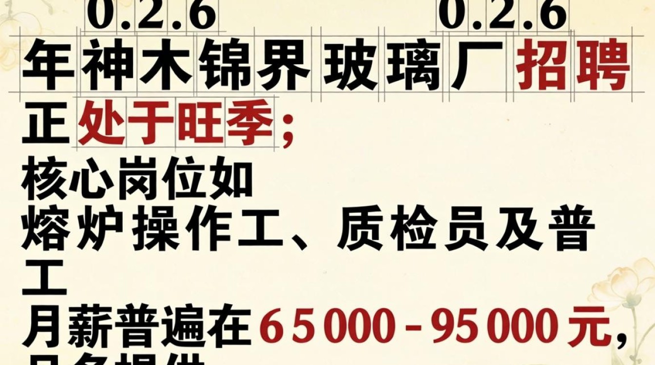神木锦界玻璃厂招聘吗?神木锦界玻璃厂最新招聘岗位-图2 神木锦界玻璃厂招聘吗?神木锦界玻璃厂最新招聘岗位-图2