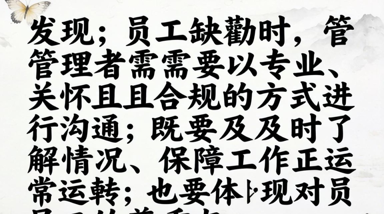 员工缺勤时如何沟通不伤关系?员工缺勤怎么谈话了解真实原因?-图1 员工缺勤时如何沟通不伤关系?员工缺勤怎么谈话了解真实原因?-图1