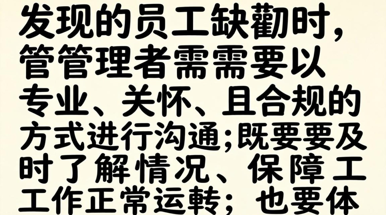 员工缺勤时如何沟通不伤关系?员工缺勤怎么谈话了解真实原因?-图2 员工缺勤时如何沟通不伤关系?员工缺勤怎么谈话了解真实原因?-图2