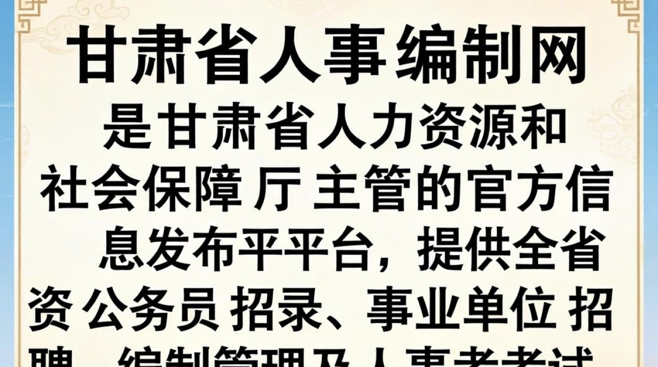 甘肃省人事编制网官网入口，甘肃省事业单位招聘公告查询-图1