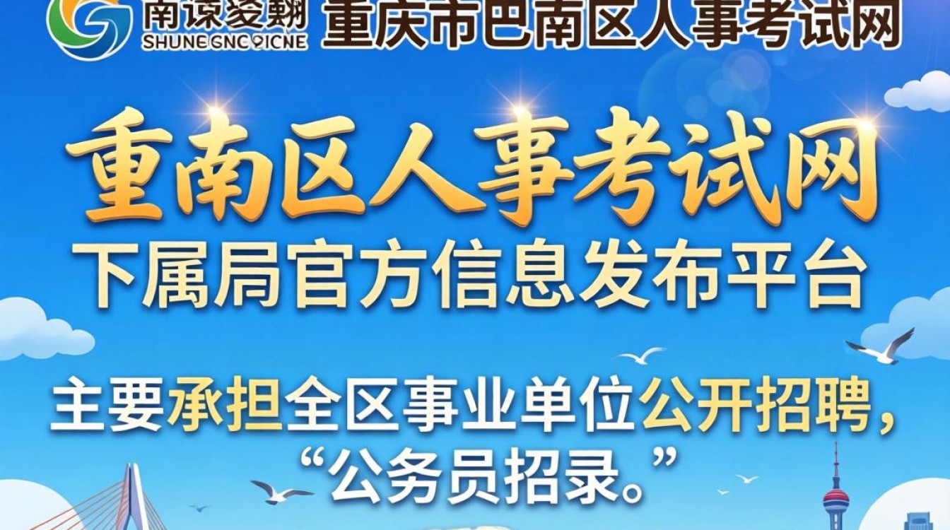 巴南区人事考试网官网入口，重庆巴南人事考试网成绩查询-图1
