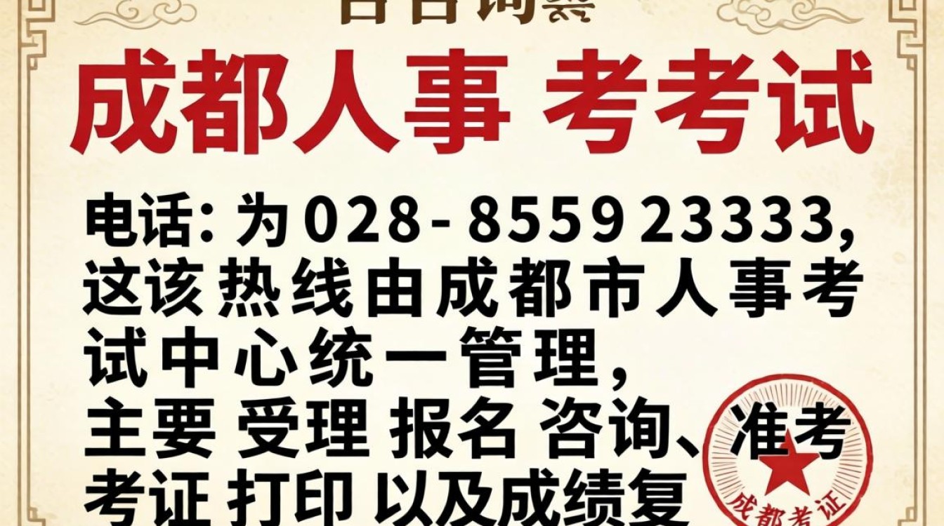 成都人事考试电话是多少，成都人事考试中心联系电话-图3