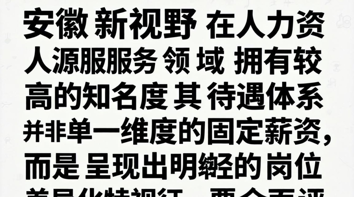 安徽新视野待遇怎么样?员工真实工资福利揭秘-图2 安徽新视野待遇怎么样?员工真实工资福利揭秘-图2