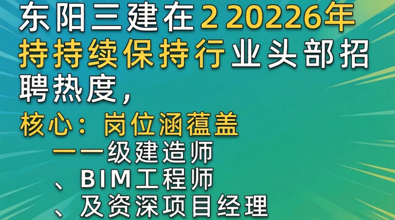 东阳三建招聘吗，东阳三建最新招聘信息-图1