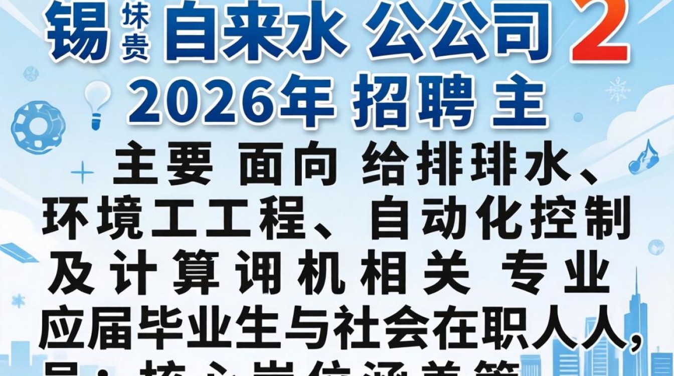 无锡自来水公司招聘2024，无锡自来水公司招聘条件-图1