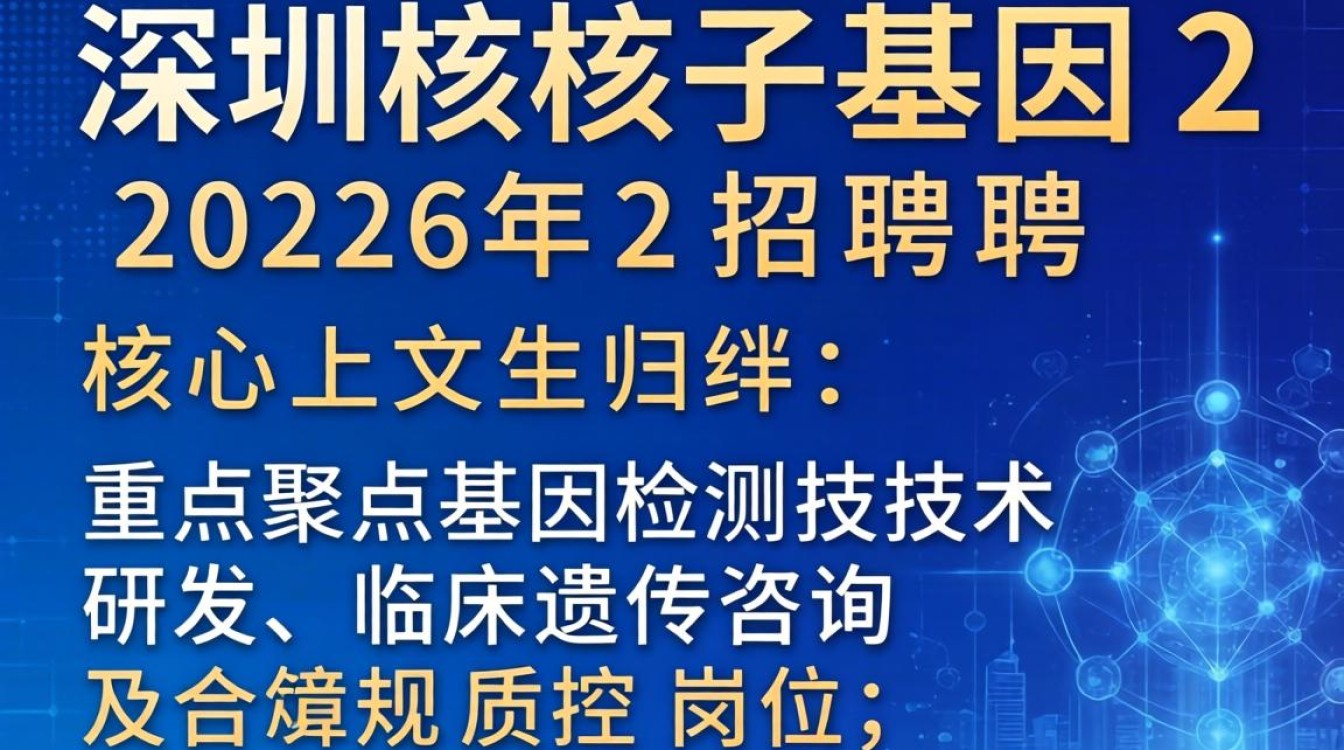 深圳核子基因招聘-图1 深圳核子基因招聘-图1