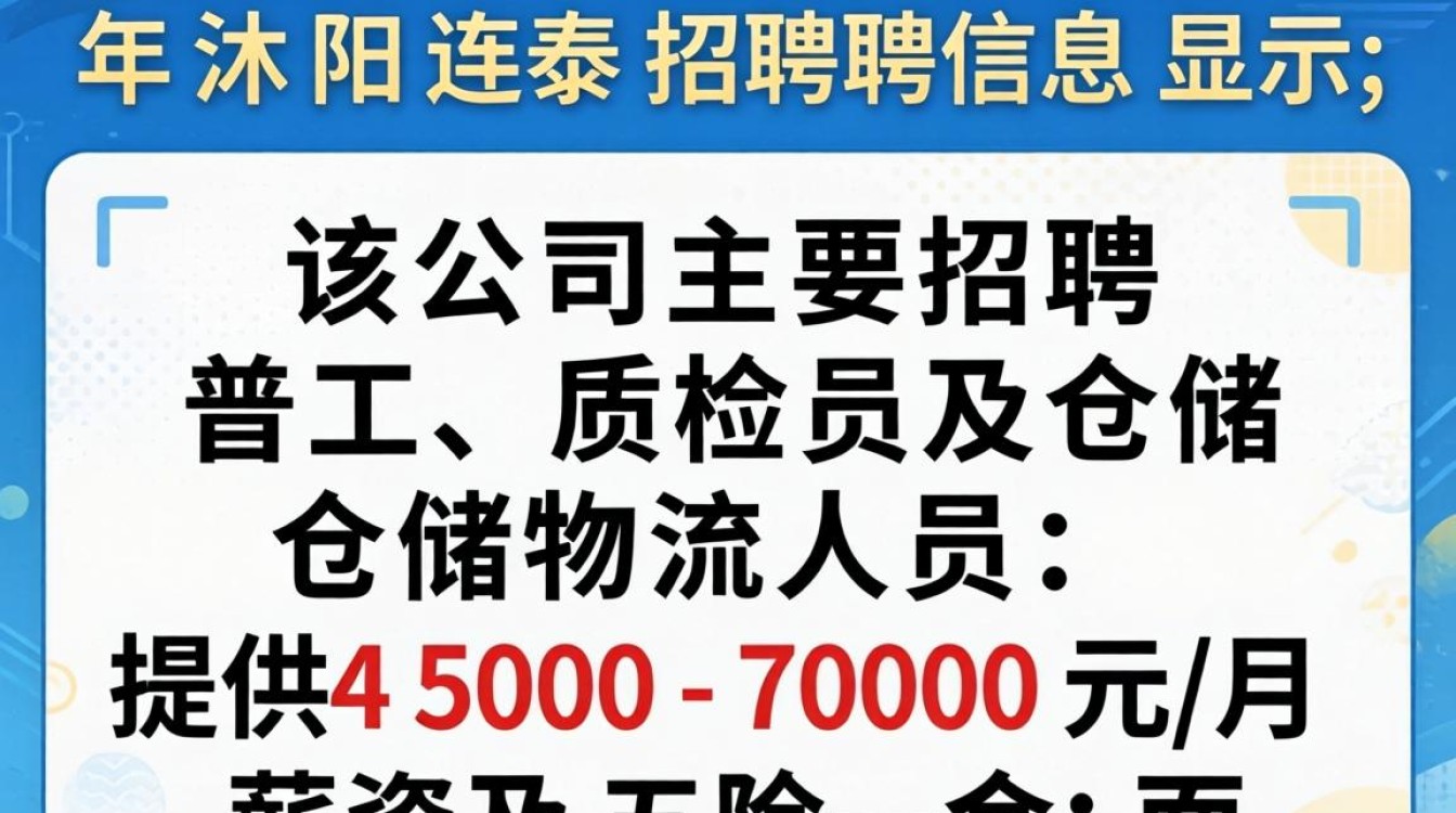 沭阳连泰招聘信息,沭阳连泰最新招聘电话-图3 沭阳连泰招聘信息,沭阳连泰最新招聘电话-图3