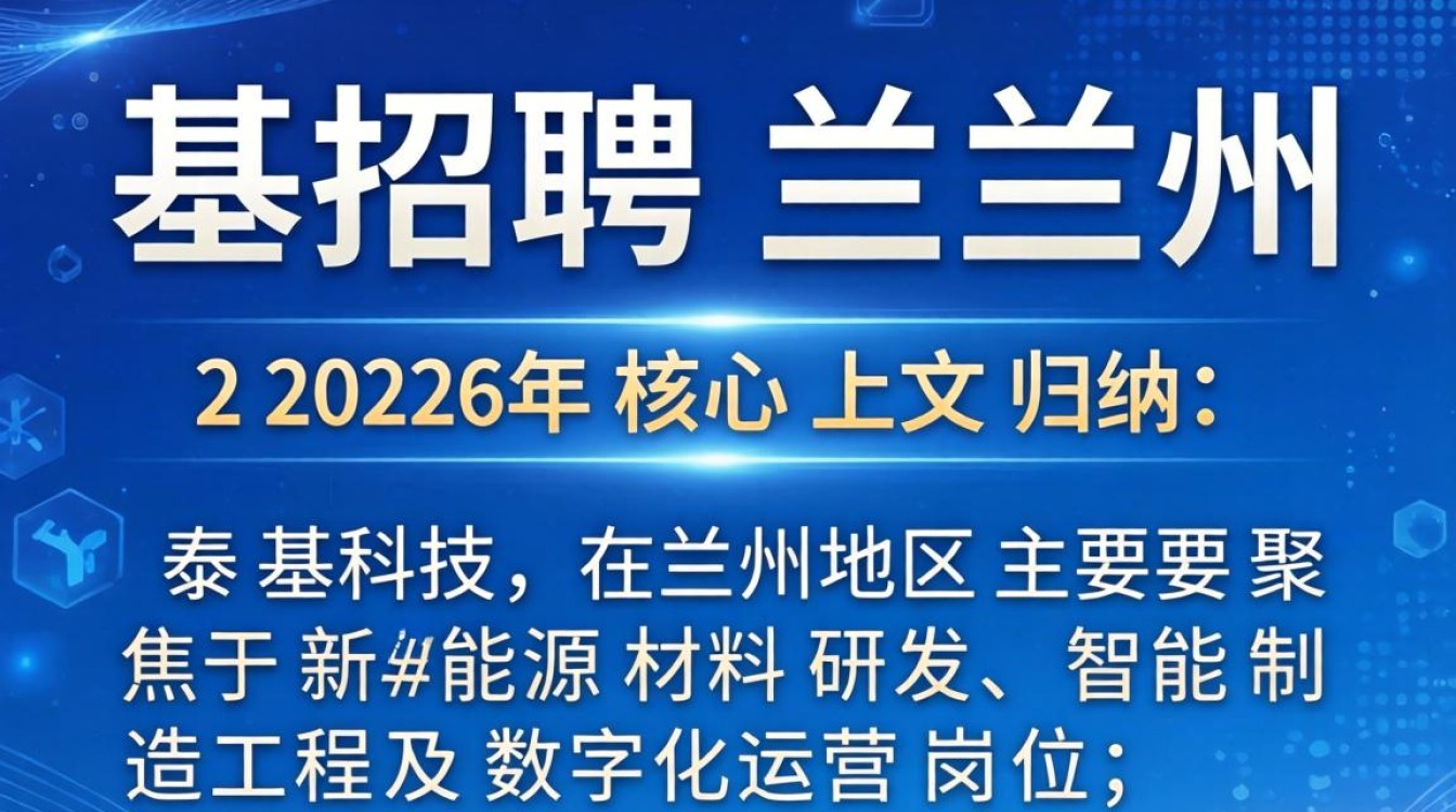 泰基招聘兰州,兰州泰基最新招聘职位及薪资待遇详情-图1 泰基招聘兰州,兰州泰基最新招聘职位及薪资待遇详情-图1