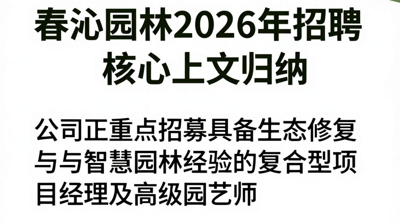 春沁园林招聘,园林公司招聘前景怎么样-图3 春沁园林招聘,园林公司招聘前景怎么样-图3