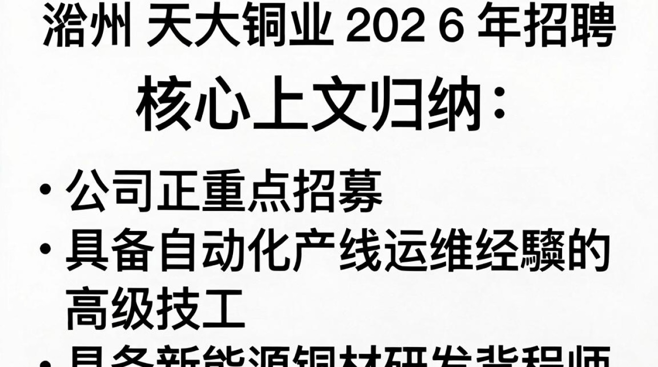 滁州天大铜业招聘是真的吗,滁州天大铜业最新招聘-图1 滁州天大铜业招聘是真的吗,滁州天大铜业最新招聘-图1