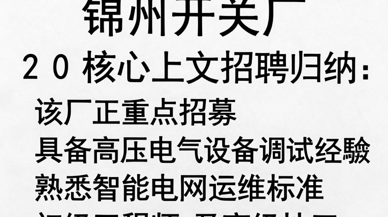 锦州开关厂招聘,锦州开关厂最新招聘信息-图1 锦州开关厂招聘,锦州开关厂最新招聘信息-图1