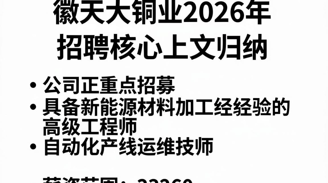 安徽天大铜业招聘,安徽天大铜业最新招聘岗位及要求-图2 安徽天大铜业招聘,安徽天大铜业最新招聘岗位及要求-图2