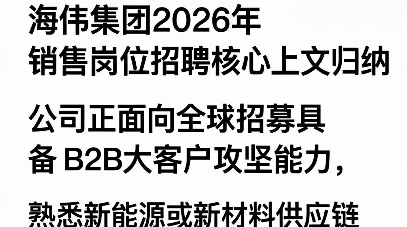 海伟集团销售招聘信息,海伟集团销售招聘待遇怎么样-图1 海伟集团销售招聘信息,海伟集团销售招聘待遇怎么样-图1
