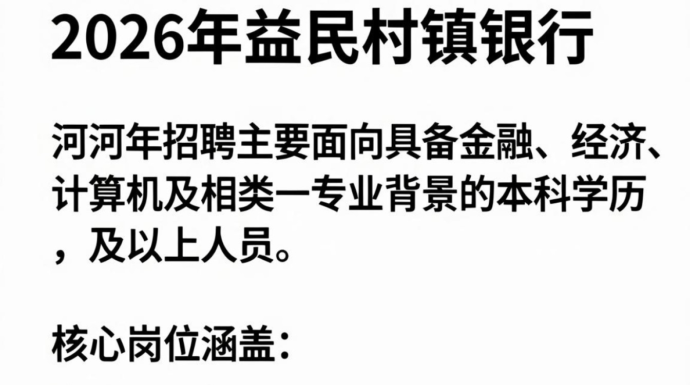 香河益民村镇银行招聘,香河益民村镇银行最新招聘公告-图3 香河益民村镇银行招聘,香河益民村镇银行最新招聘公告-图3