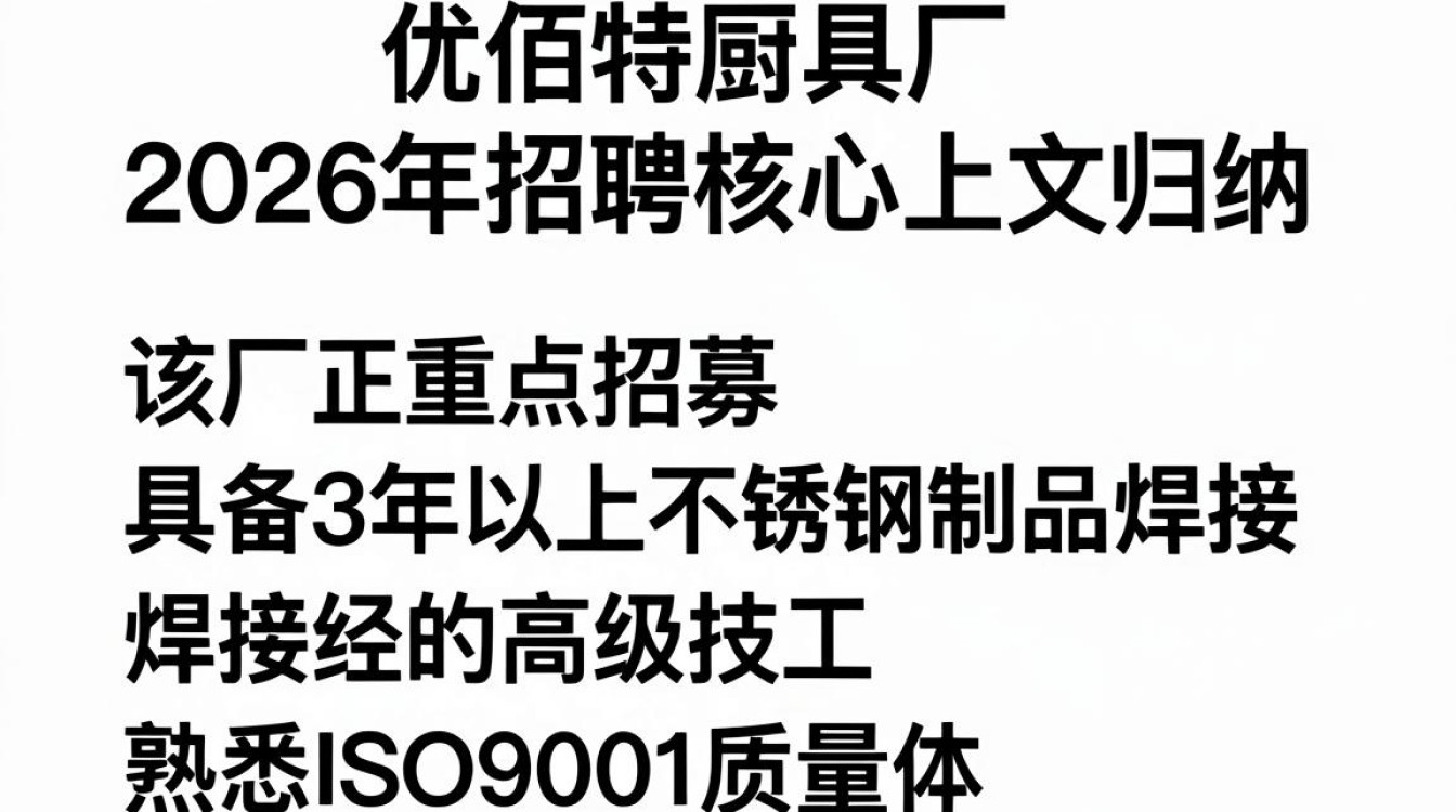 优佰特厨具厂招聘,优佰特厨具厂最新招聘信息-图1 优佰特厨具厂招聘,优佰特厨具厂最新招聘信息-图1