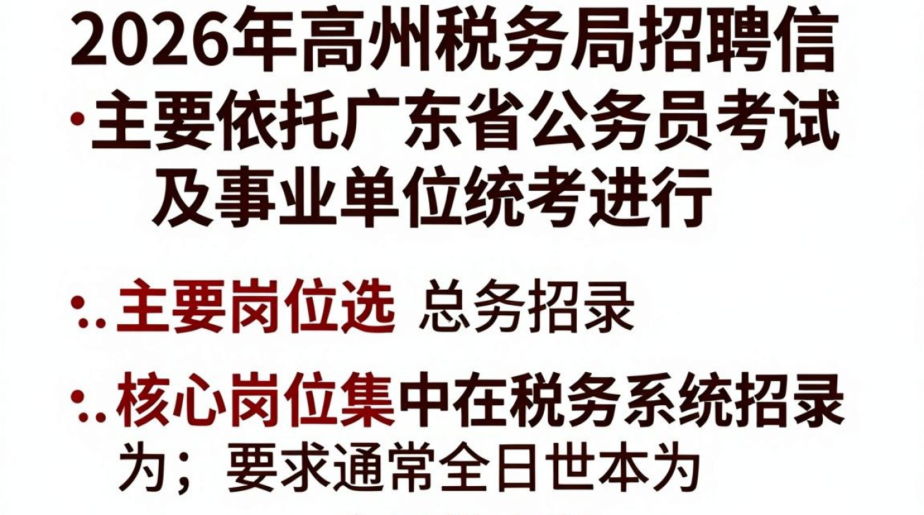 高州税务局招聘信息,高州税务局招聘条件是什么-图1 高州税务局招聘信息,高州税务局招聘条件是什么-图1