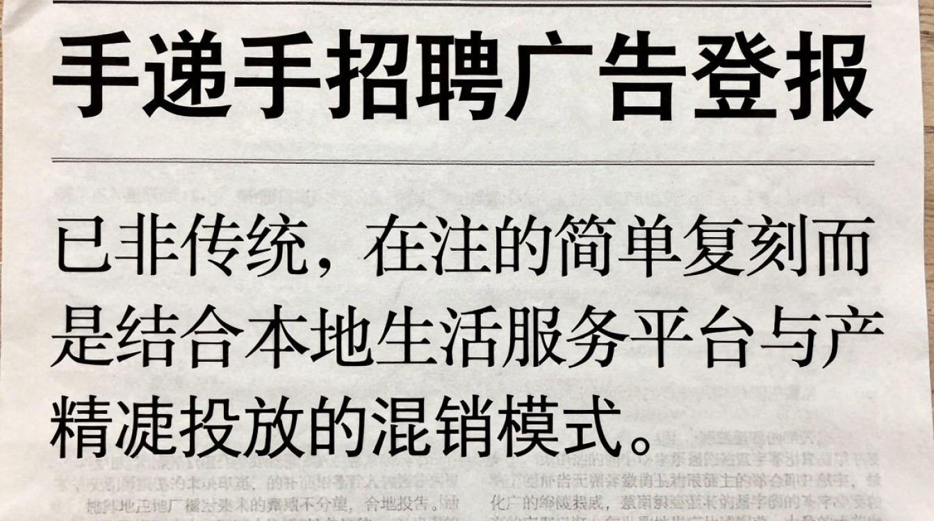 手递手招聘广告登报,登报招聘广告怎么登?-图2 手递手招聘广告登报,登报招聘广告怎么登?-图2