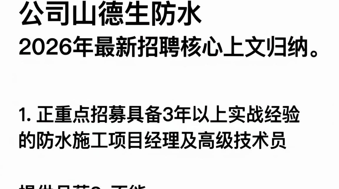 唐山德生防水最新招聘,唐山防水工最新招聘信息-图1 唐山德生防水最新招聘,唐山防水工最新招聘信息-图1