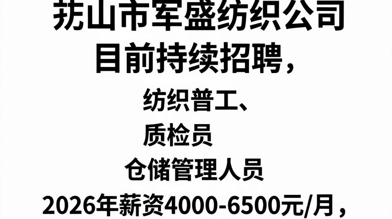 乐山市军盛纺织公司招聘吗，乐山纺织厂最新招聘-图1